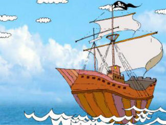 I sail the sea