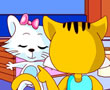 镜子里的小花猫