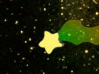 像火狐狸有着美丽尾巴的星星