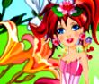 夏日花卉女孩
