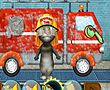 汤姆猫清洗消防车