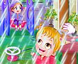 可爱宝贝雨天乐趣