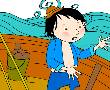 掉河里的盒子