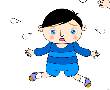 伤心的小男孩