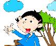 圆圆的月亮