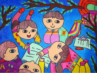 儿童节的水彩画图集