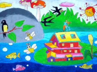 儿童节的水彩画图集6