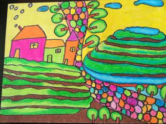 小房子水彩画图集5