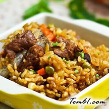 什锦排骨焖饭的做法