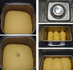 图解南瓜面包的详细制作过程，用面包机的南瓜面包图片3