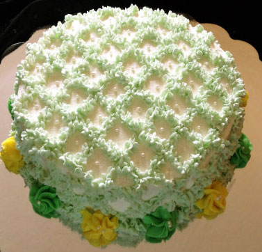 清新淡雅的裱花蛋糕成品与制作步骤图