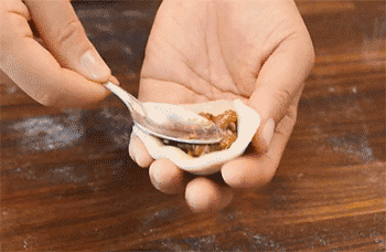 【酥皮月饼】包馅