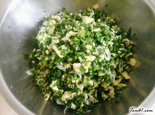 【韭菜鸡蛋馅饺子】