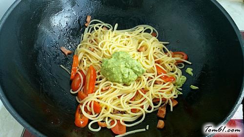 【牛油果培根意面】