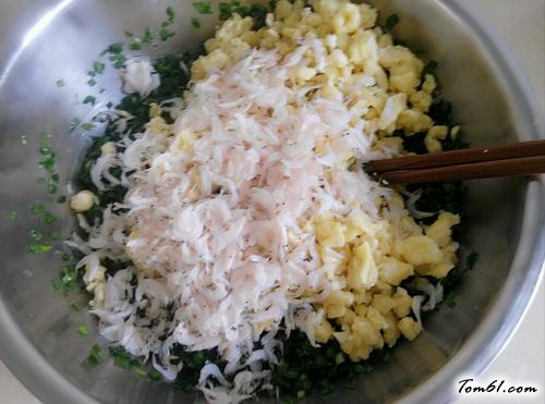 【韭菜鸡蛋馅饺子】