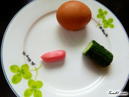 【黄瓜火腿蛋饼】