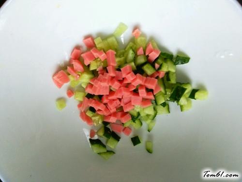 【黄瓜火腿蛋饼】