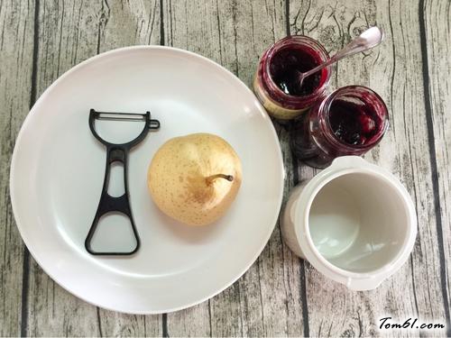 【蓝莓炖雪梨】