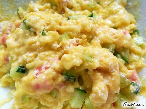 【黄瓜火腿蛋饼】