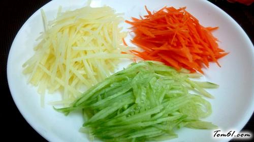 【三丝蛋米卷】