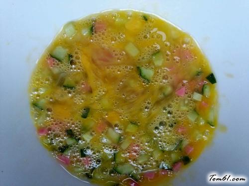 【黄瓜火腿蛋饼】