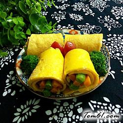 时蔬蛋卷的做法