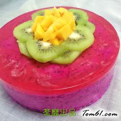 火龙果酸奶慕斯蛋糕的做法