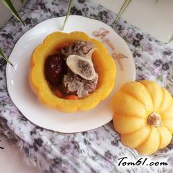 牛骨南瓜盅的做法