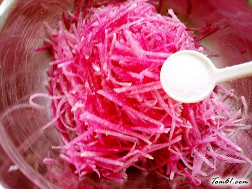 【酸甜心里美萝卜丝】