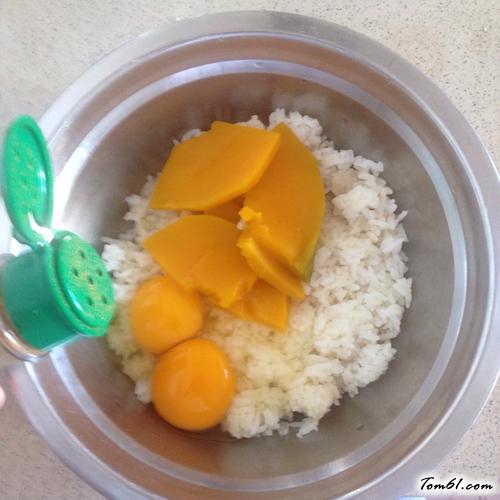 【米饭鸡蛋饼】