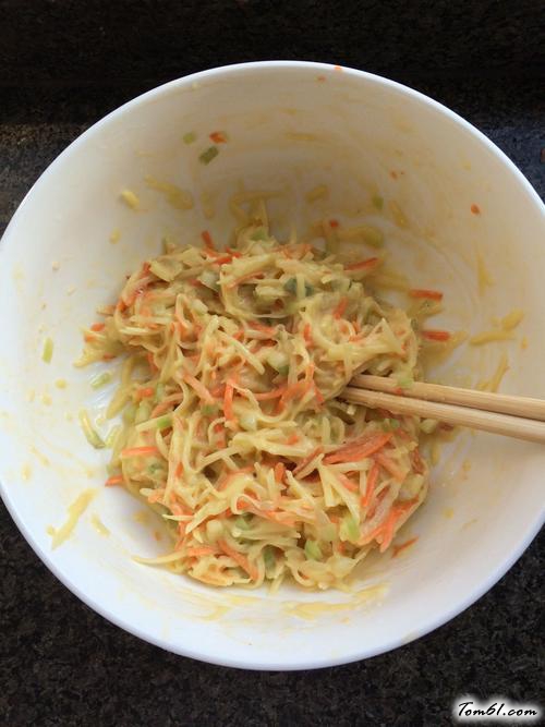 【葱香土豆鸡蛋饼】