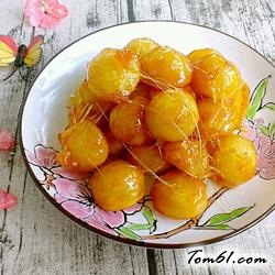 拔丝土豆球的做法