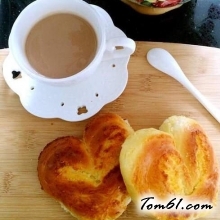 心形椰蓉小面包的做法