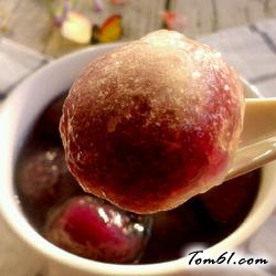 水晶紫薯汤圆的做法