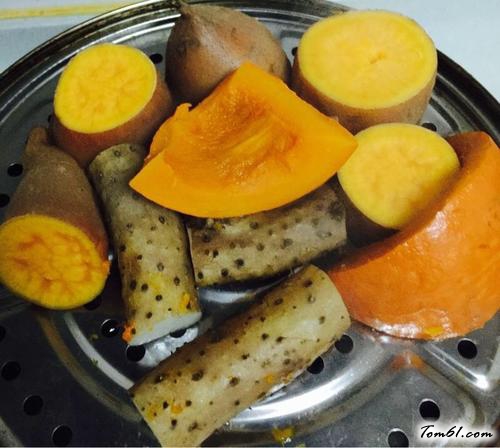 【自制芋圆红豆薏米汤】