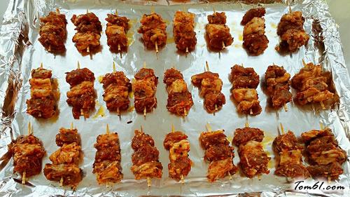 【牙签羊肉串】