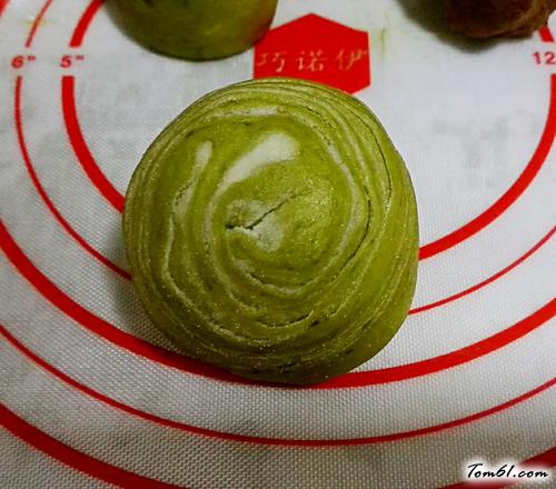 【抹茶绿豆酥】