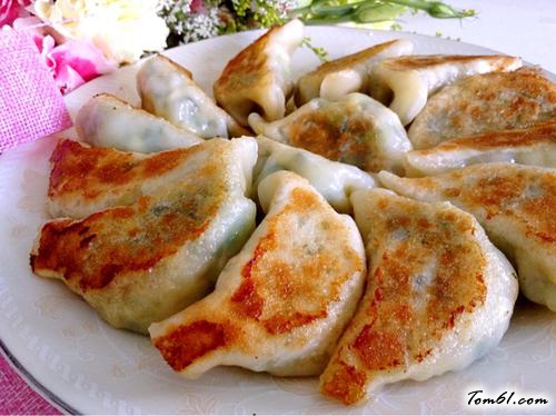 【香菇青菜素锅贴】