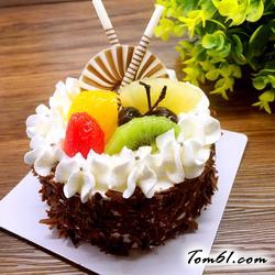 巧克力水果蛋糕的做法