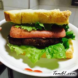 简易猪排三明治的做法