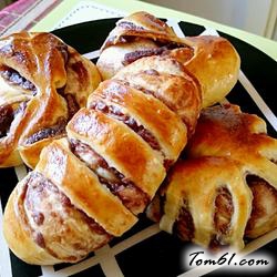 花式豆沙面包的做法