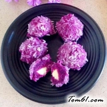 紫薯奶酪珍珠丸子的做法