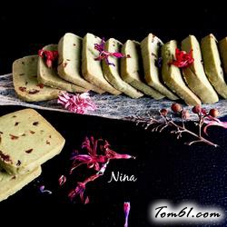 抹茶蔓越莓曲奇饼干的做法