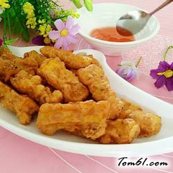 炸南瓜（葱香味）的做法