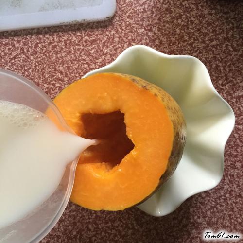 【木瓜椰汁冻】