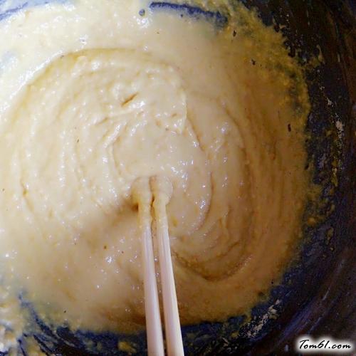 【烫面玉米发糕】