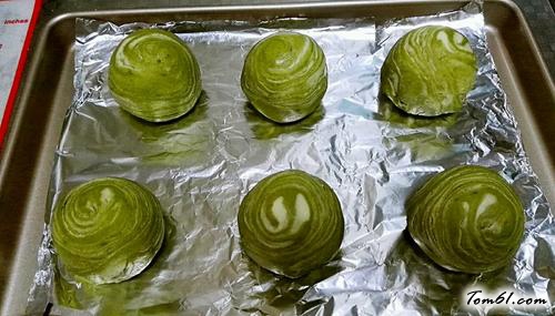 【抹茶绿豆酥】