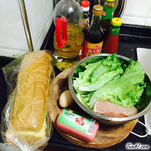 【简易猪排三明治】