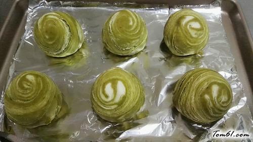 【抹茶绿豆酥】