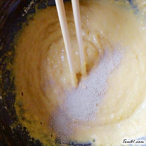 【烫面玉米发糕】